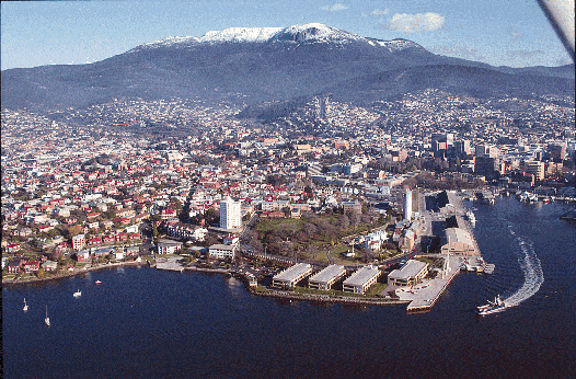 Beautiful Hobart with Mt Wellington