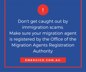 migration scam